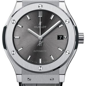 Hublot Herrklocka 511.NX.7071.LR Classic Fusion Grå/Läder Ø45 mm