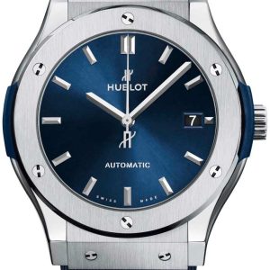 Hublot Herrklocka 511.NX.7170.RX Classic Fusion Blå/Gummi Ø45 mm