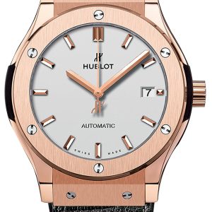 Hublot Herrklocka 511.OX.2611.LR Classic Fusion Silverfärgad/Läder