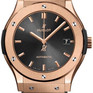 Hublot Herrklocka 511.OX.7081.RX Classic Fusion Grå/Gummi Ø45 mm