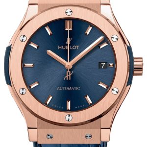 Hublot Herrklocka 511.OX.7180.LR Classic Fusion Blå/Läder Ø45 mm