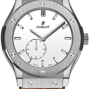 Hublot Herrklocka 515.NX.2210.LR Classic Fusion Silverfärgad/Läder