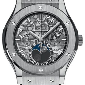 Hublot Herrklocka 517.NX.0170.LR Classic Fusion Skelettskuren/Läder