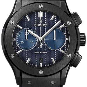 Hublot Herrklocka 521.CM.2707.NR.ITI18 Classic Fusion Blå/Gummi Ø45