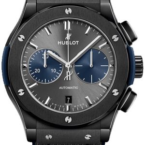 Hublot Herrklocka 521.CM.7070.NR.BOM Classic Fusion Grå/Gummi Ø45 mm