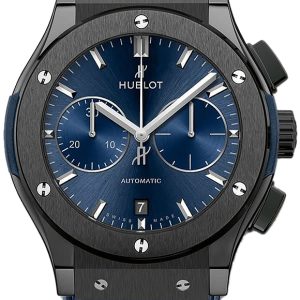 Hublot Herrklocka 521.CM.7170.LR Classic Fusion Blå/Gummi Ø45 mm