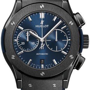 Hublot Herrklocka 521.CM.7170.RX Classic Fusion Blå/Gummi Ø45 mm