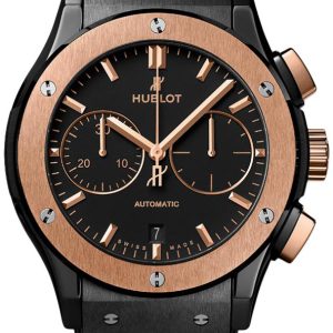 Hublot Herrklocka 521.CO.1181.RX Classic Fusion Svart/Gummi Ø45 mm