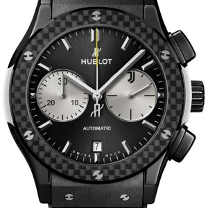 Hublot Herrklocka 521.CQ.1420.LR.JUV18 Classic Fusion Svart/Gummi