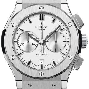 Hublot Herrklocka 521.NX.2610.LR Classic Fusion Silverfärgad/Läder