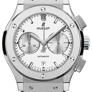 Hublot Herrklocka 521.NX.2611.LR Classic Fusion Silverfärgad/Läder