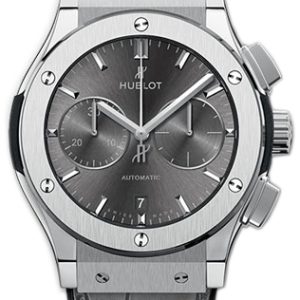 Hublot Herrklocka 521.NX.7071.LR Classic Fusion Grå/Läder Ø45 mm