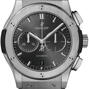 Hublot Herrklocka 521.NX.7071.RX Classic Fusion Grå/Gummi Ø45 mm