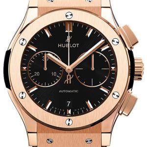 Hublot Herrklocka 521.OX.1181.LR Classic Fusion Svart/Läder Ø45 mm