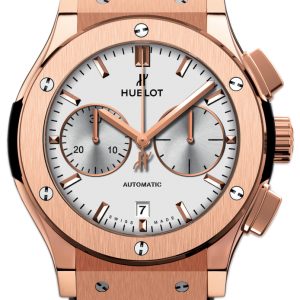 Hublot Herrklocka 521.OX.2611.LR Classic Fusion Silverfärgad/Läder