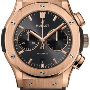 Hublot Herrklocka 521.OX.7081.RX Classic Fusion Grå/Gummi Ø45 mm