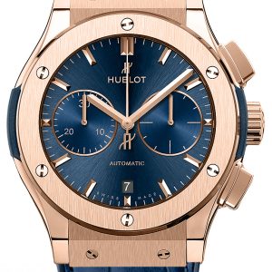 Hublot Herrklocka 521.OX.7180.LR Classic Fusion Blå/Läder Ø45 mm