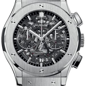 Hublot Herrklocka 525.NX.0170.LR Classic Fusion Svart/Läder Ø45 mm