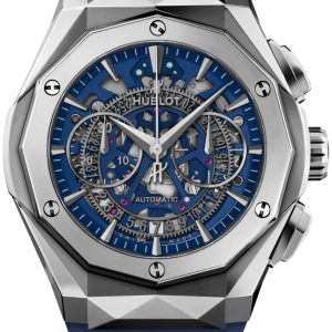 Hublot Herrklocka 525.NX.5170.RX.ORL21 Classic Fusion Blå/Gummi Ø45