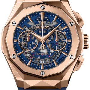 Hublot Herrklocka 525.OX.5180.RX.ORL21 Classic Fusion Blå/Gummi Ø45