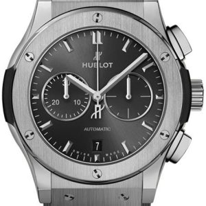 Hublot Herrklocka 541.NX.7070.RX Classic Fusion Grå/Gummi Ø42 mm