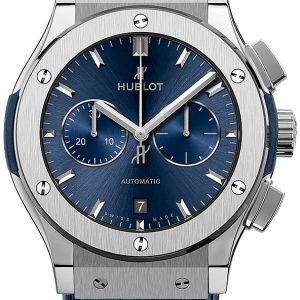 Hublot Herrklocka 541.NX.7170.LR Classic Fusion Blå/Gummi Ø42 mm