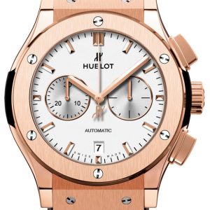 Hublot Herrklocka 541.OX.2611.LR Classic Fusion Silverfärgad/Läder