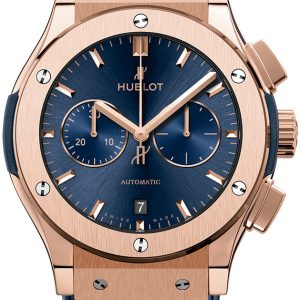 Hublot Herrklocka 541.OX.7180.LR Classic Fusion Blå/Gummi Ø42 mm