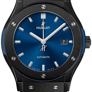 Hublot Herrklocka 542.CM.7170.RX Classic Fusion Blå/Gummi Ø42 mm