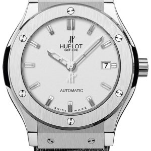 Hublot Herrklocka 542.NX.2610.LR Classic Fusion Silverfärgad/Läder