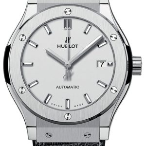 Hublot Herrklocka 542.NX.2611.LR Classic Fusion Silverfärgad/Läder