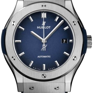 Hublot Herrklocka 542.NX.6670.LR.JPN18 Classic Fusion Blå/Gummi Ø42