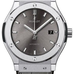 Hublot Herrklocka 542.NX.7071.LR Classic Fusion Grå/Läder Ø42 mm