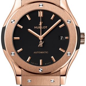 Hublot Herrklocka 542.OX.1181.RX Classic Fusion Svart/Gummi Ø42 mm