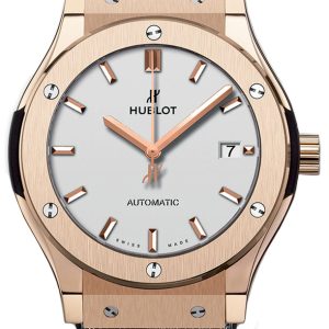 Hublot Herrklocka 542.OX.2611.LR Classic Fusion Silverfärgad/Läder