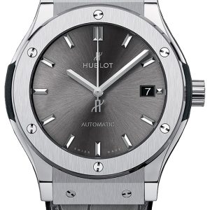 Hublot Herrklocka 565.NX.7071.LR Classic Fusion Grå/Läder Ø38 mm