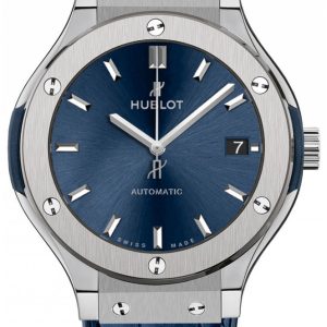 Hublot Herrklocka 565.NX.7170.LR Classic Fusion Blå/Läder Ø38 mm