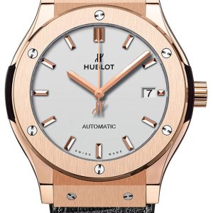 Hublot Herrklocka 565.OX.2611.LR Classic Fusion Silverfärgad/Läder