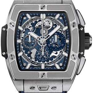 Hublot Herrklocka 642.NX.7170.RX Big Bang 42mm Blå/Gummi