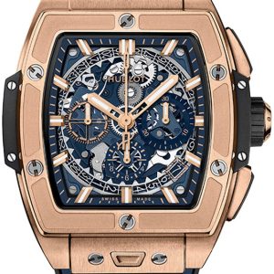 Hublot Herrklocka 642.OX.7180.RX Big Bang 42mm Blå/Gummi