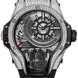 Hublot Herrklocka 909.NX.1120.RX.1704 Mp Skelettskuren/Gummi