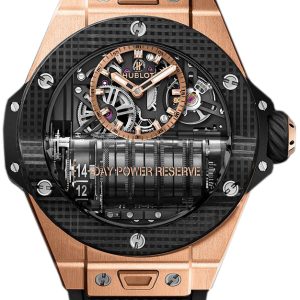 Hublot Herrklocka 911.OQ.0118.RX Big Bang 45Mm Skelettskuren/Gummi