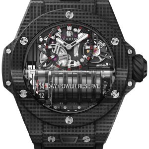 Hublot Herrklocka 911.QD.0123.RX Mp Skelettskuren/Gummi Ø45 mm