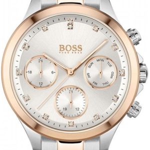 Hugo Boss 99999 Damklocka 1502564 Silverfärgad/Roséguldstonat stål