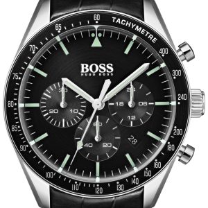 Hugo Boss 99999 Herrklocka 1513625 Svart/Läder Ø44 mm