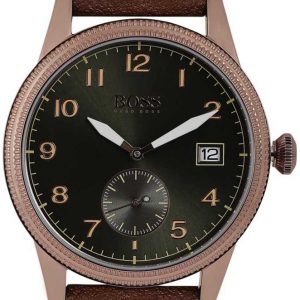 Hugo Boss 99999 Herrklocka 1513669 Grön/Läder Ø44 mm