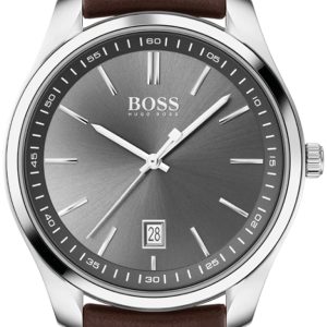 Hugo Boss 99999 Herrklocka 1513726 Grå/Läder Ø42 mm