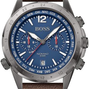 Hugo Boss 99999 Herrklocka 1513773 Blå/Läder Ø44 mm