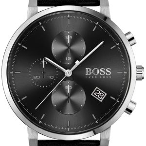 Hugo Boss 99999 Herrklocka 1513777 Svart/Läder Ø43 mm