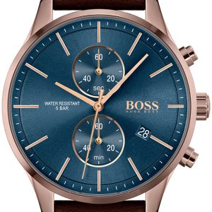 Hugo Boss 99999 Herrklocka 1513804 Blå/Läder Ø42 mm